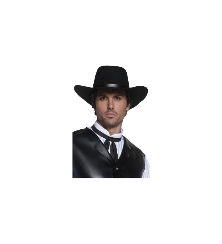 Kovbojský klobouk deluxe - barva černá