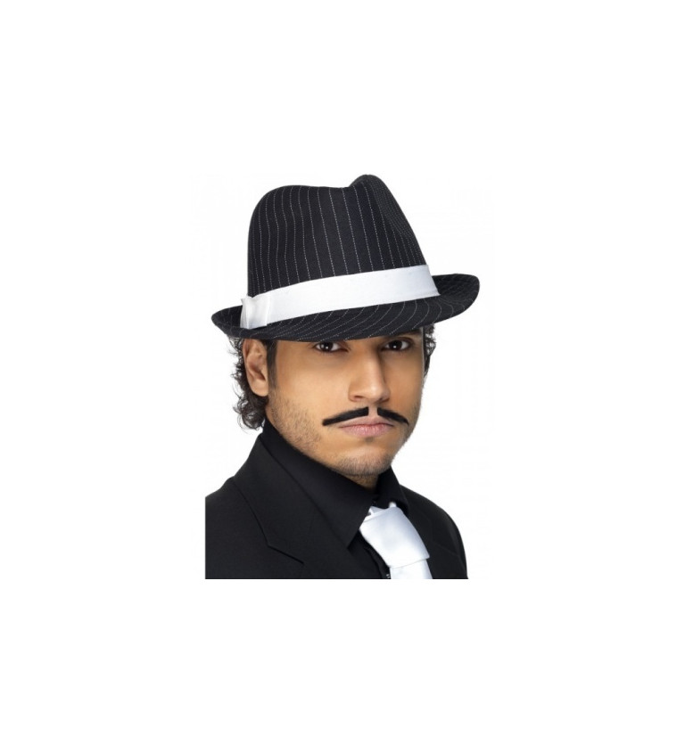 Mafián klobouk - černá barva
