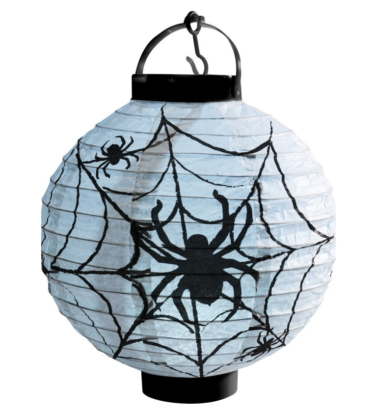 Svíticí LED pavučinová lucerna