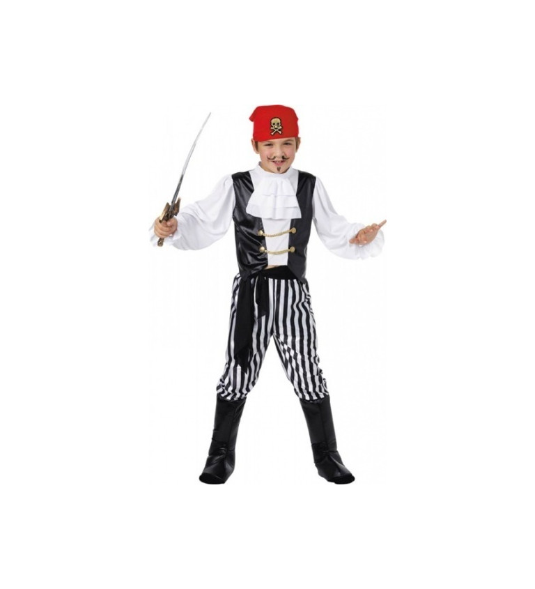 Dětský chlapecký kostým - Pirát deluxe