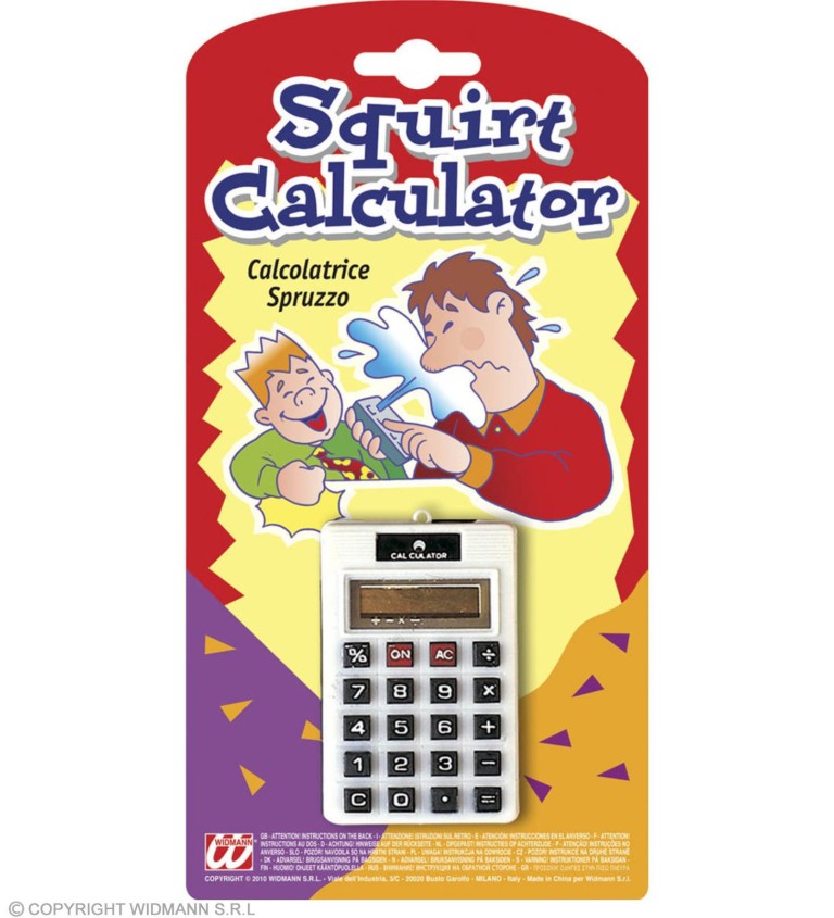 Žert - Stříkací kalkulačka