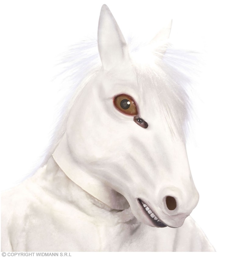 Maska bílého koně
