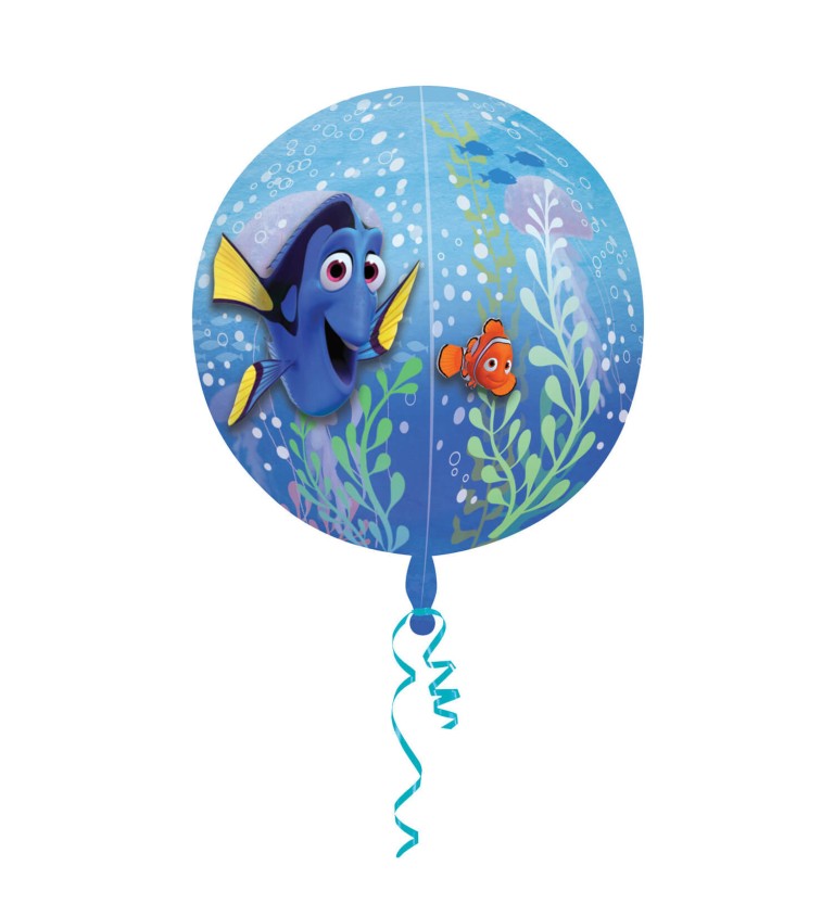 Fóliový balónek Hledá se Dory - kulatý