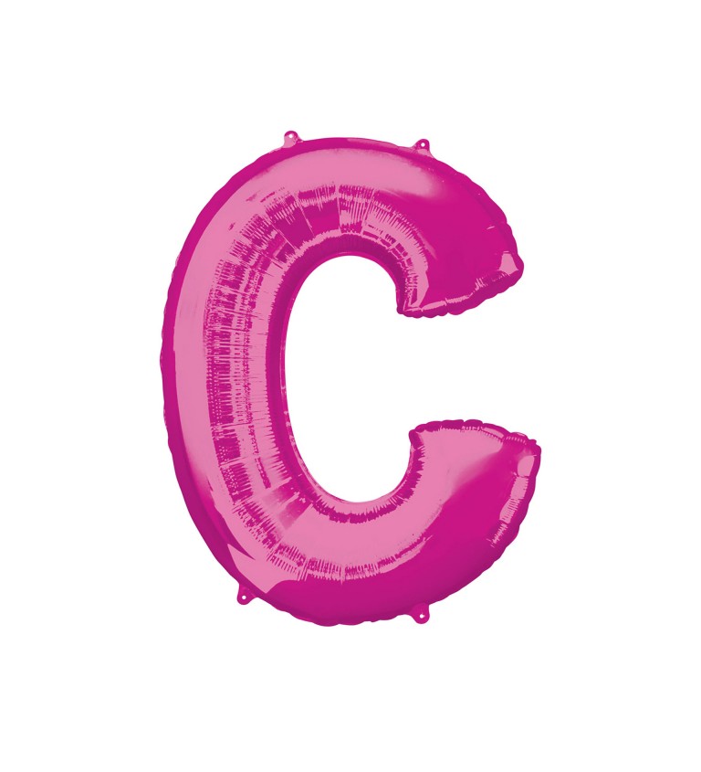 Balónek písmeno C - Růžové