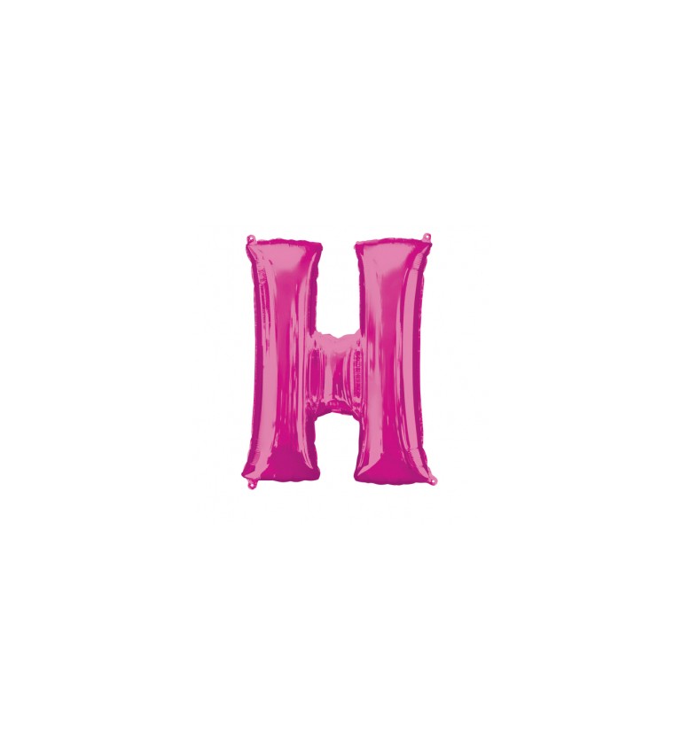 Balónek písmeno H - Růžové