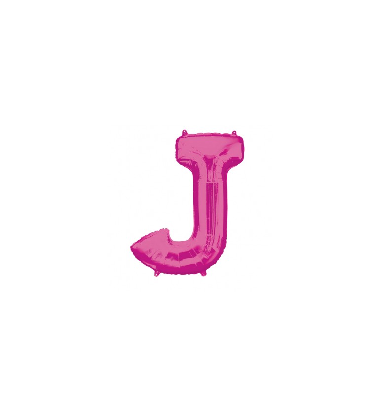 Balónek písmeno J - Růžové