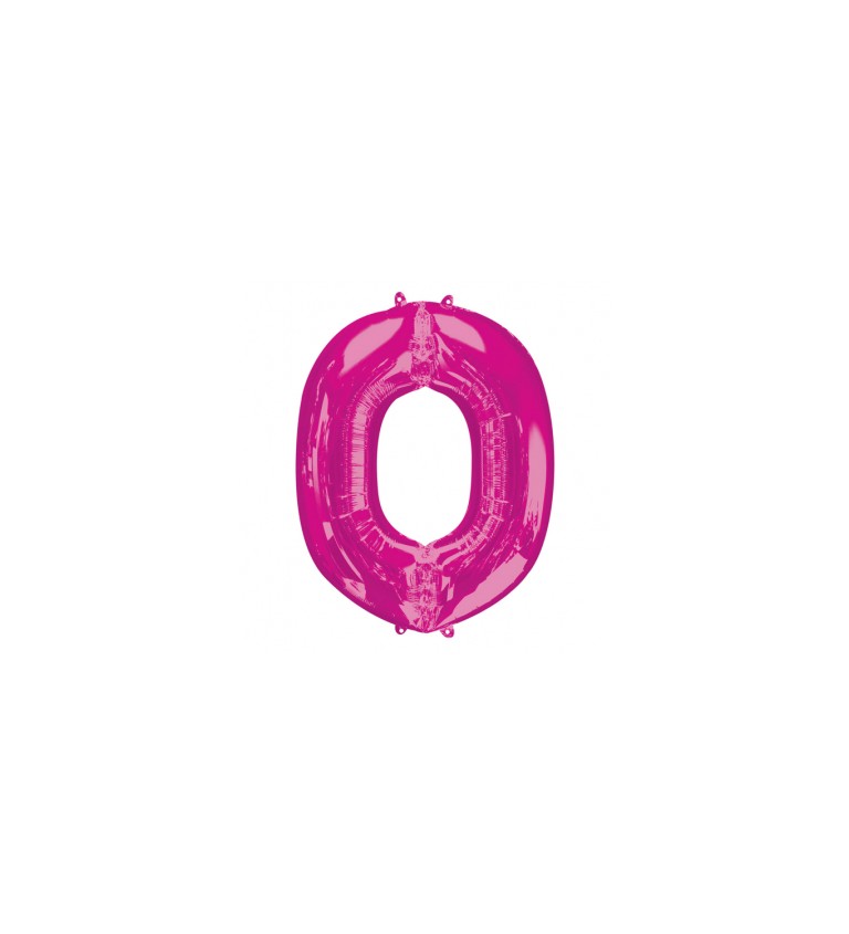 Balónek písmeno O - Růžové