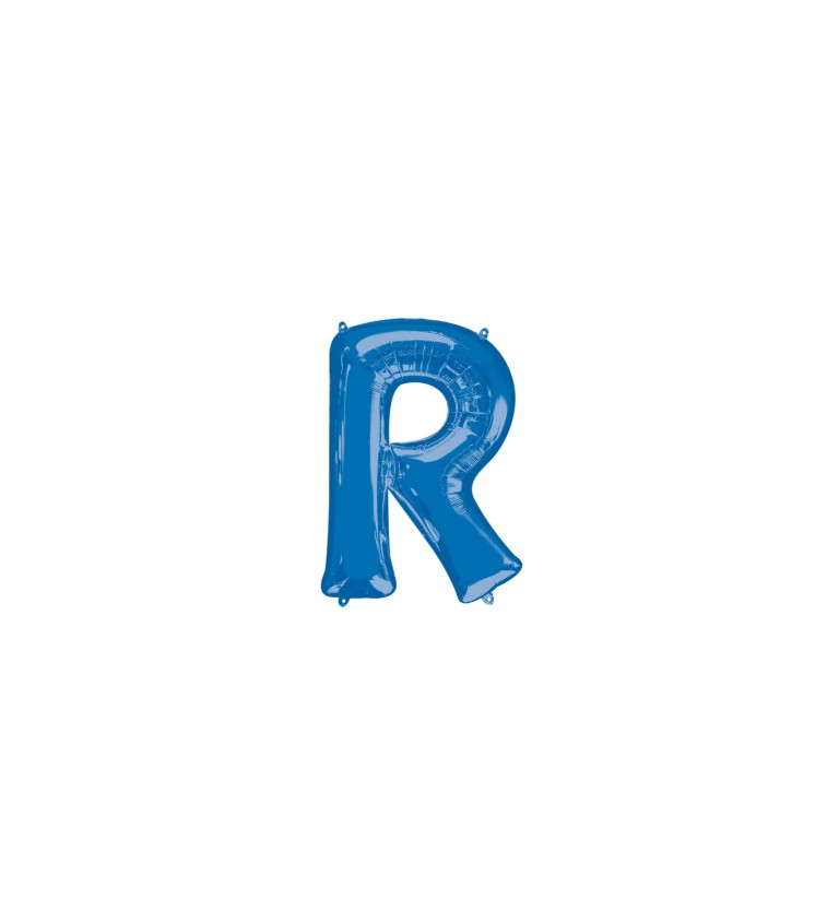 Balónek písmeno R  - Modré