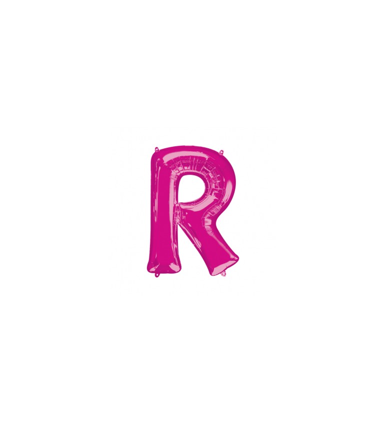Balónek písmeno R - Růžové