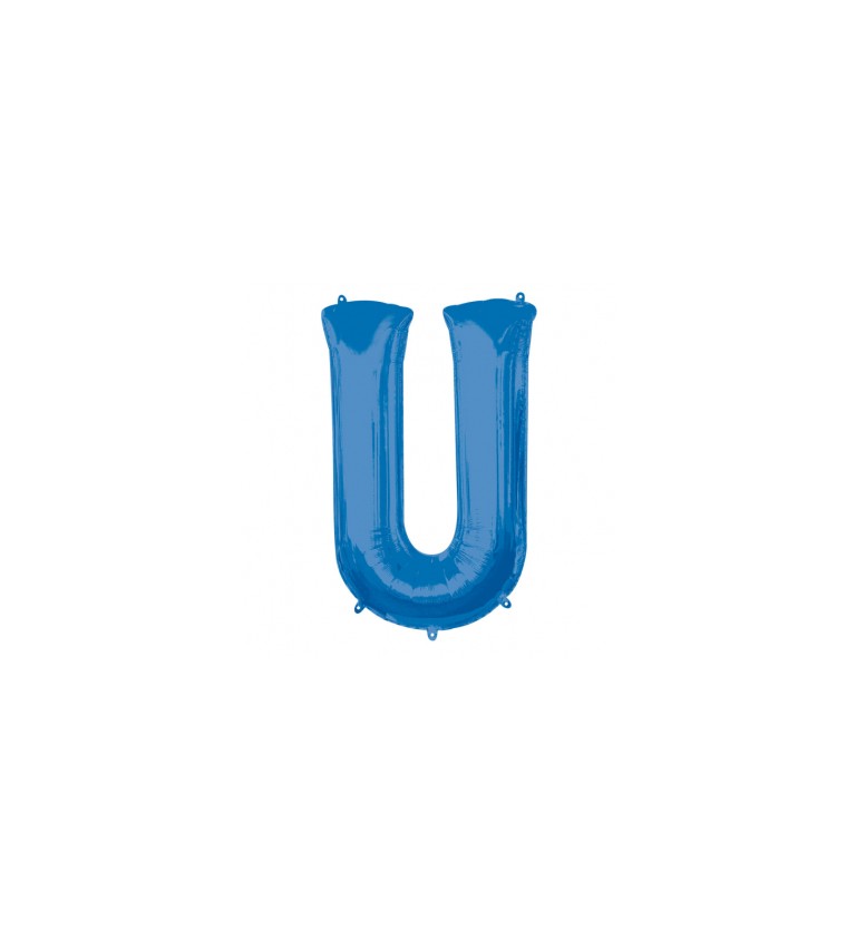 Balónek písmeno U - Modré