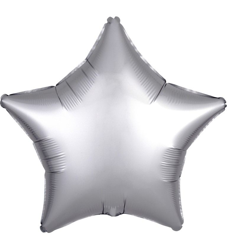 Fóliový balónek - platinová hvězda