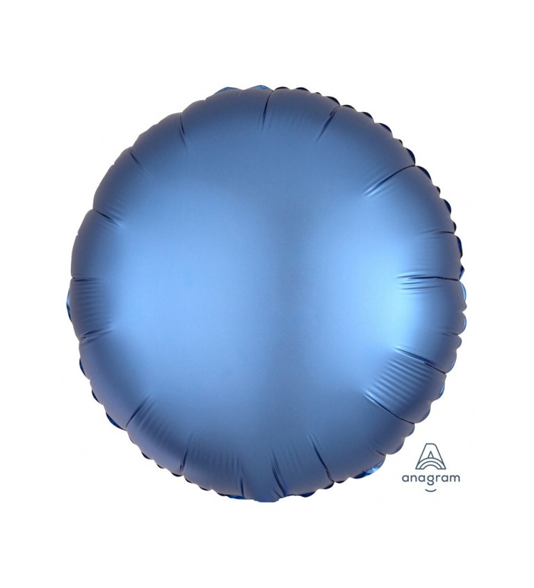 Modrý fóliový balónek - kulatý