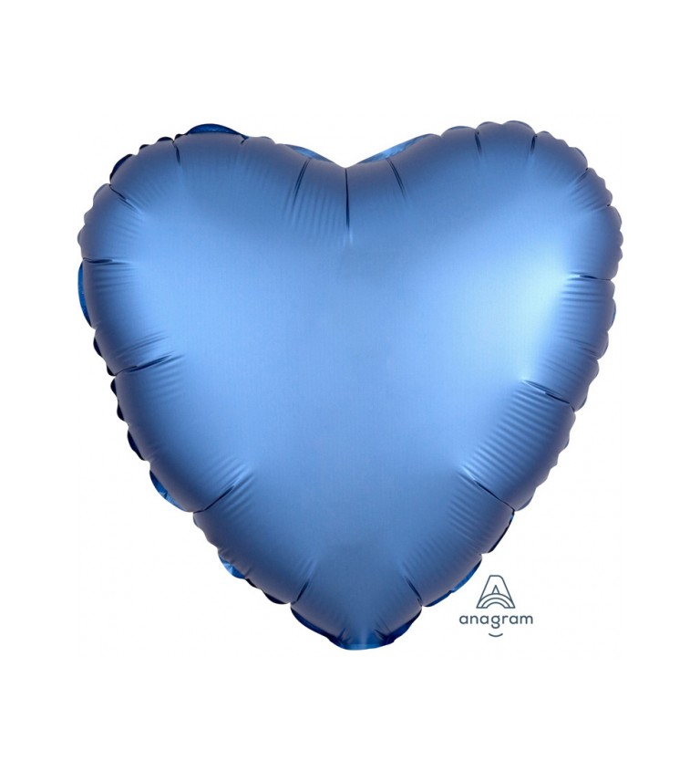 Fóliový balónek - modré srdce
