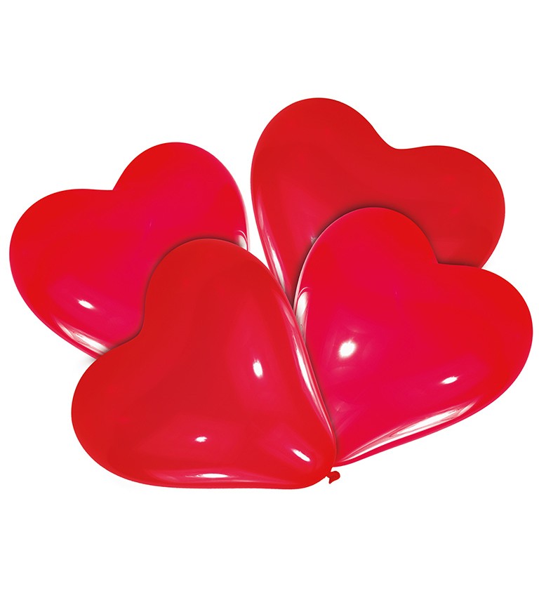 Sada latexových balónků - červená srdce