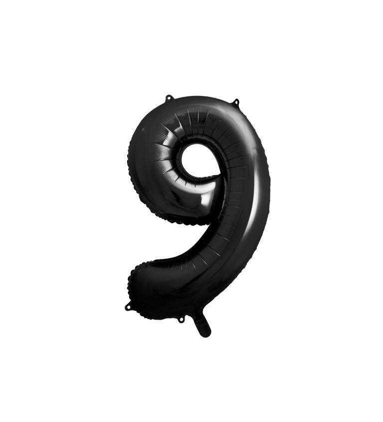 Balonek černý číslo 9
