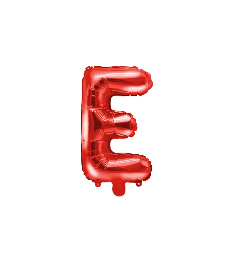 Červený mini balónek E