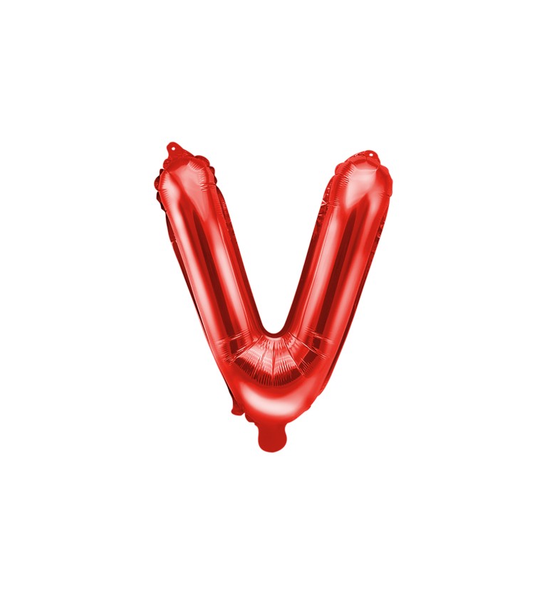 Červený mini balónek V