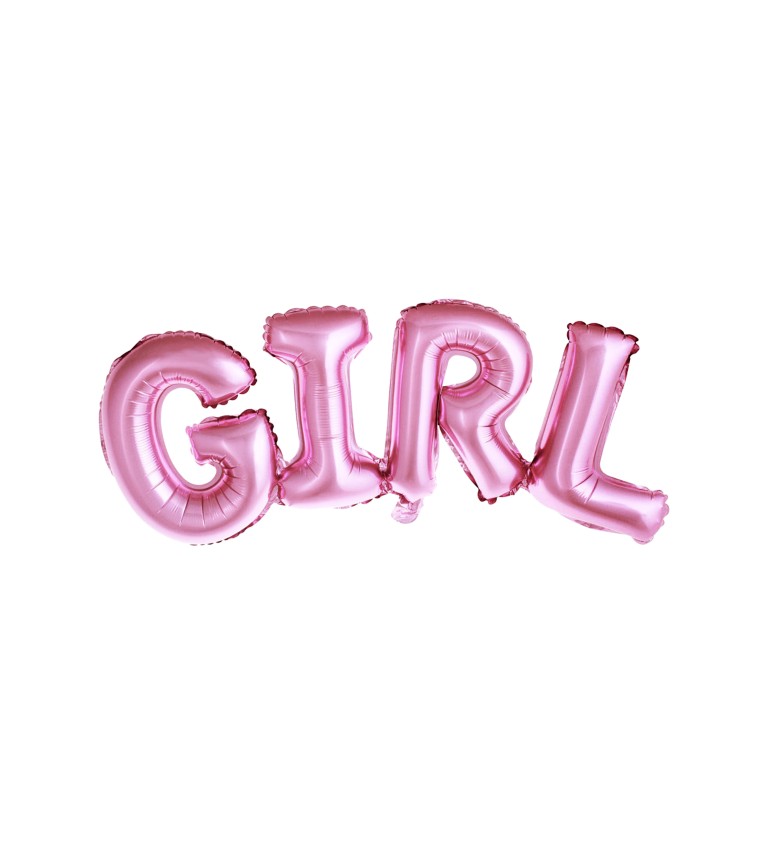Růžový balonek girl