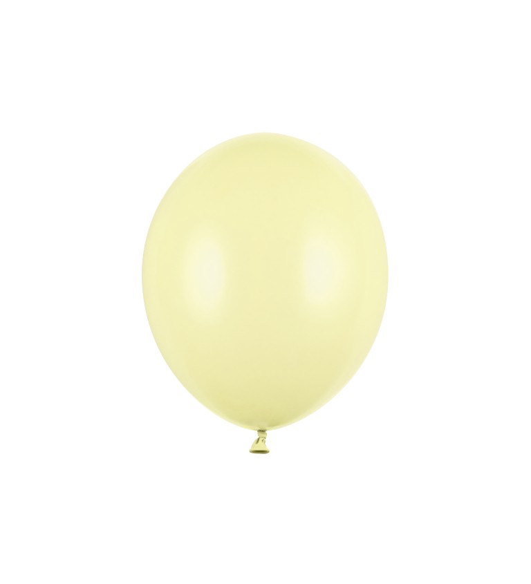 Pastelové žluté balónky - silné