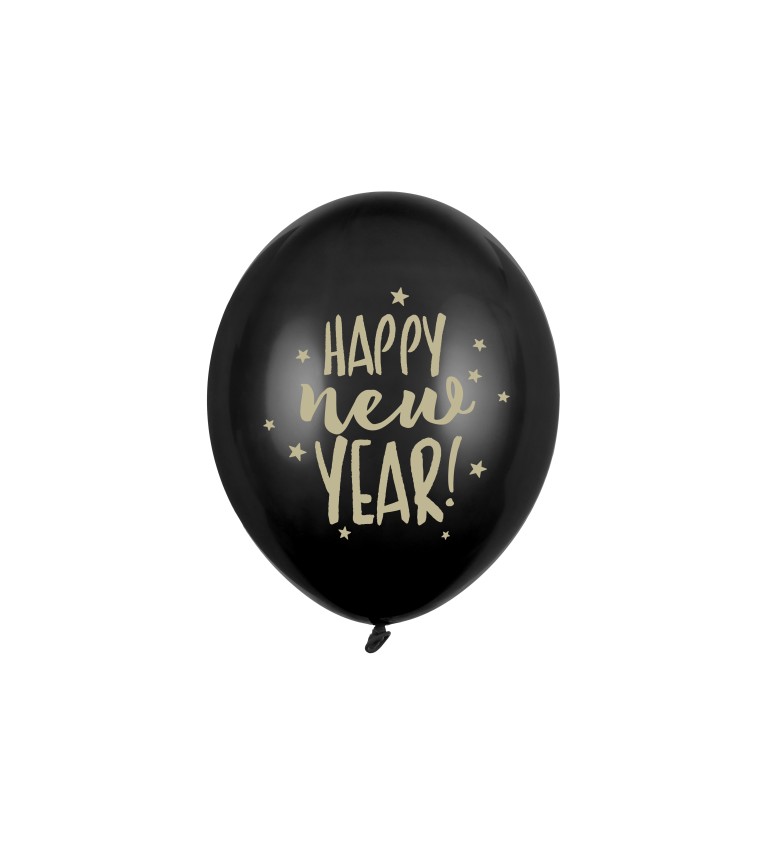 Černo-zlatý balón - Nový rok
