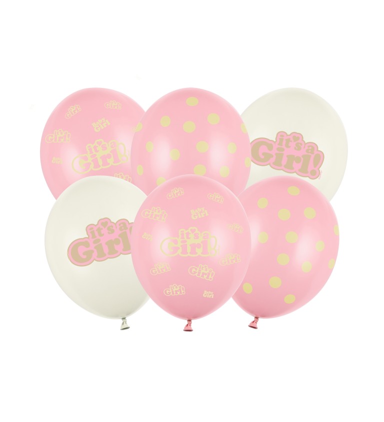 Pastelový balónek - It's a Girl