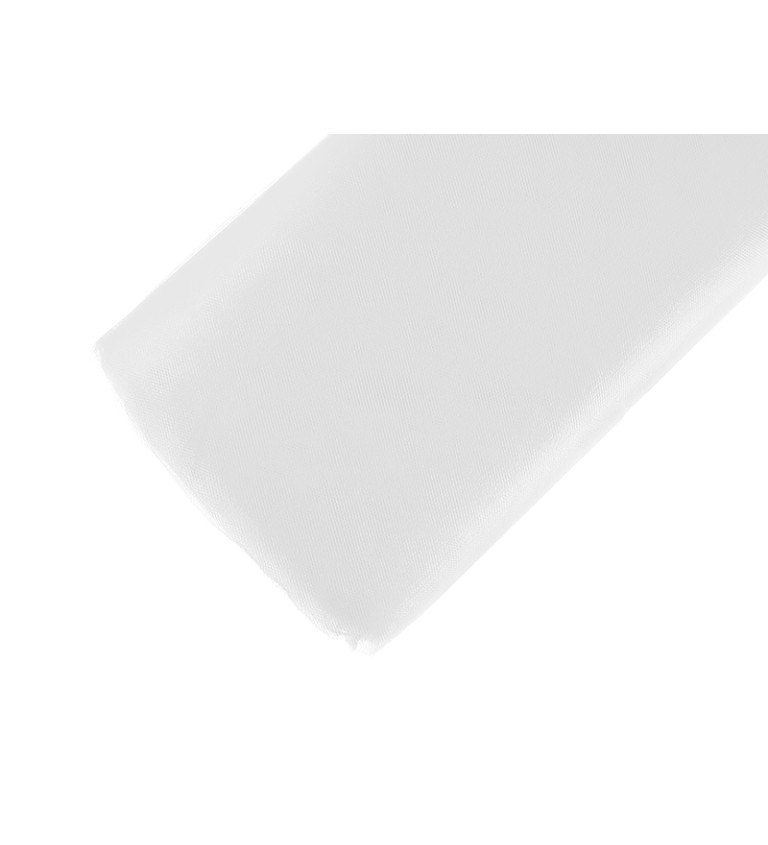 Bílý dekorační tyl (50 m)
