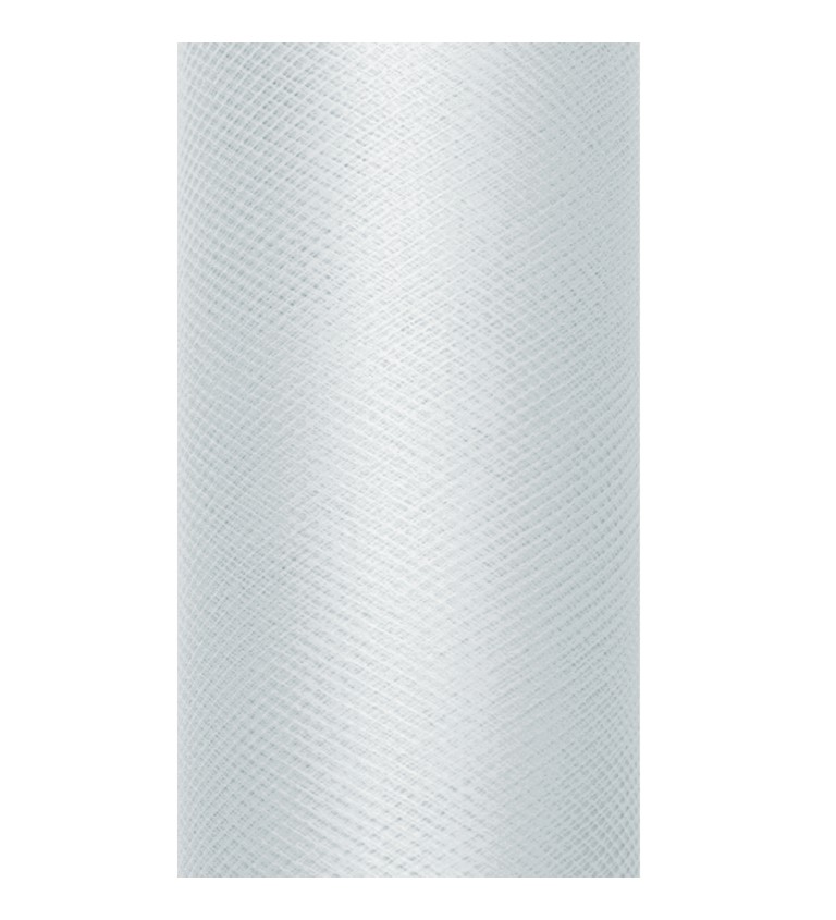 Jednobarevný šedý tyl - 0,3 m