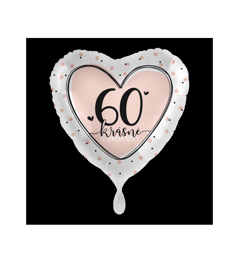 Balónek - 60 Krásné narozeniny