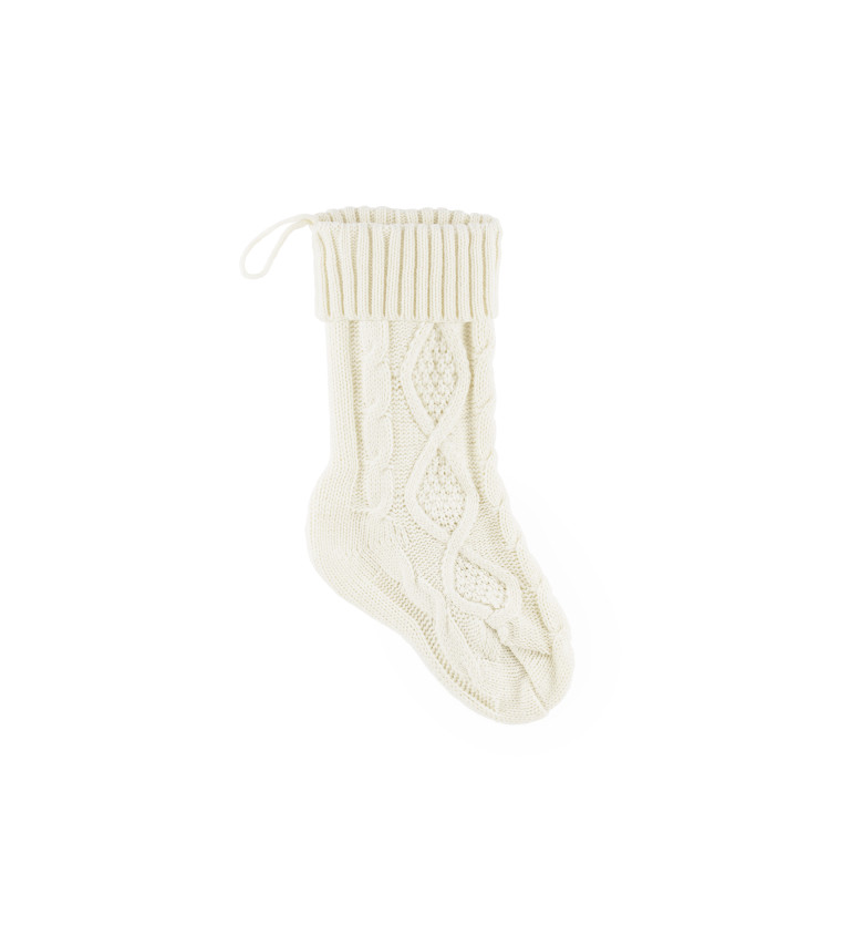 Pletená vánoční ponožka