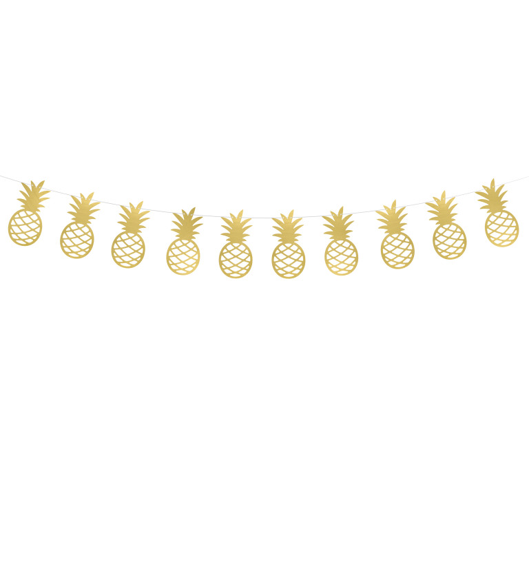 Girlanda zlaté ananasy