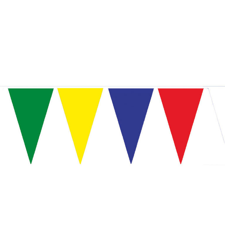 Girlanda vlaječková - mnohobarevná