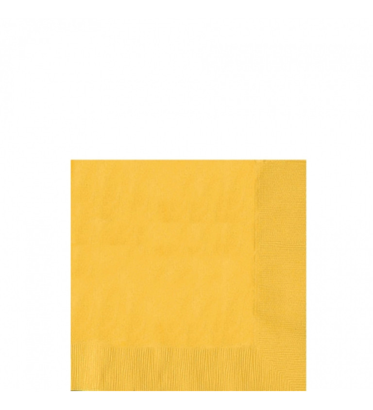 Papírové žluté ubrousky