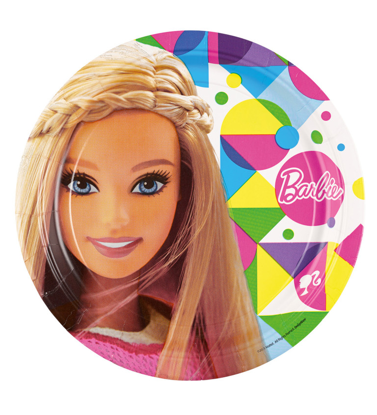 Talířky - Barbie