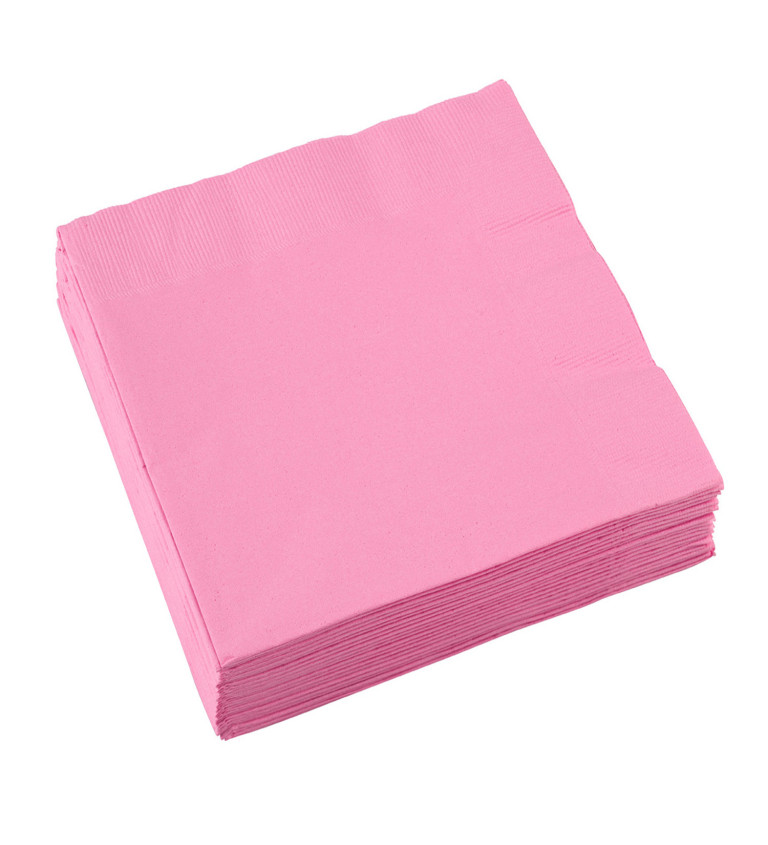 Ubrousky papírové růžové