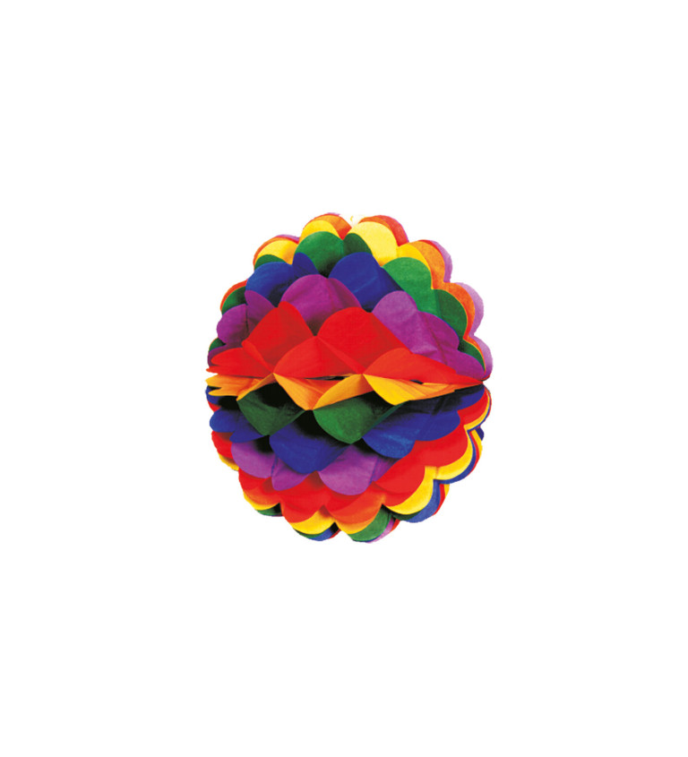 Papírová koule - barevná