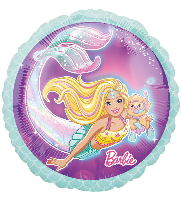 Balónek - mermaid barbie