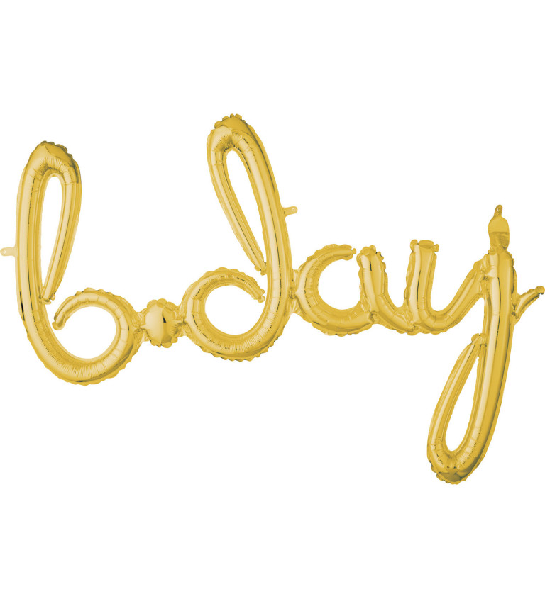 B-day zlatý nadpis
