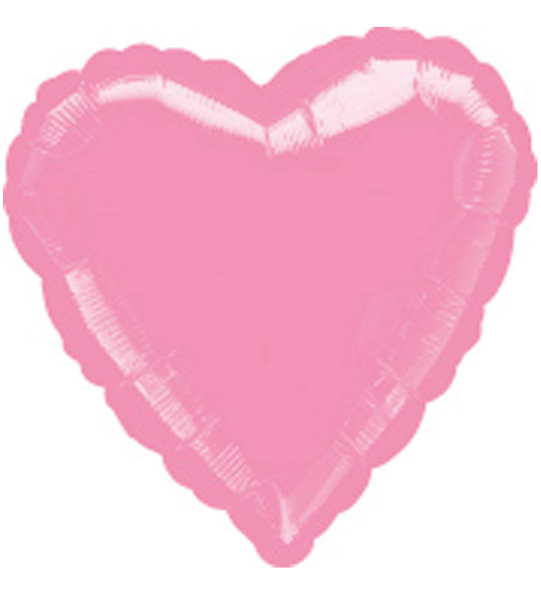 Balónek - srdce růžové
