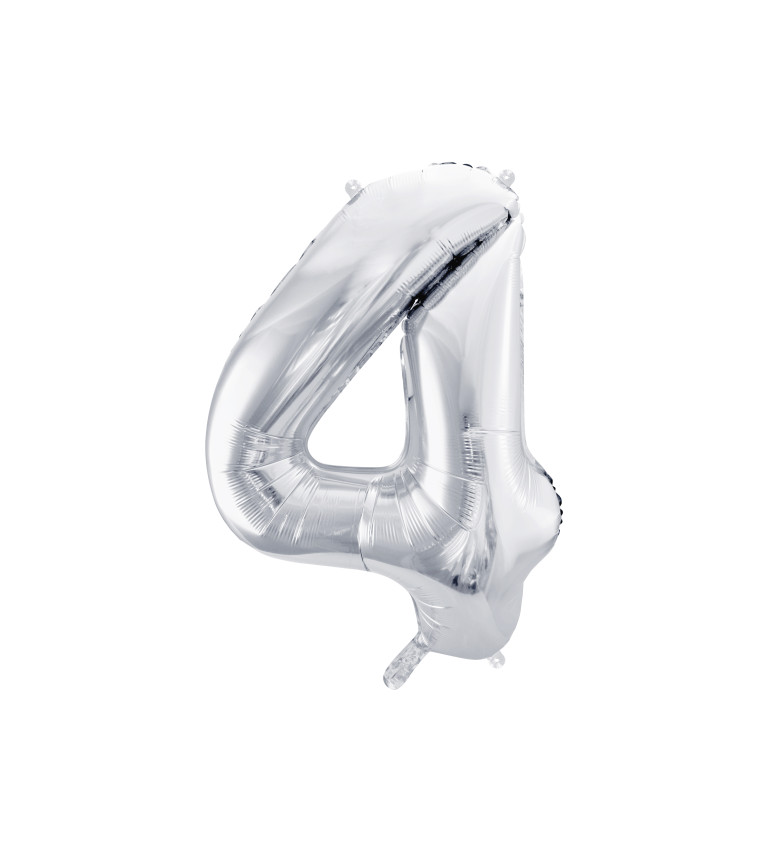 Balónek 4 - stříbrná
