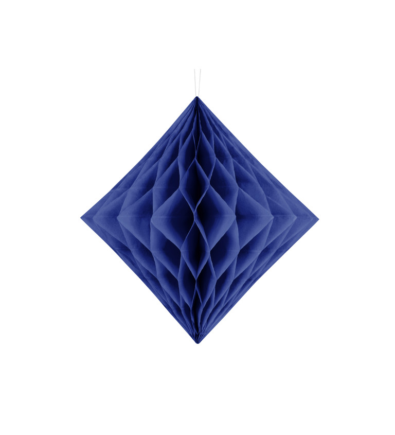 Lampion diamant- tmavě modrá