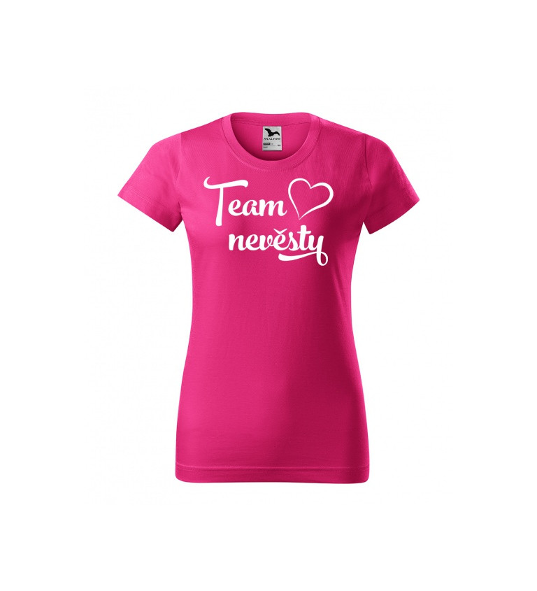 Tričko "Team Nevěsty" - růžové