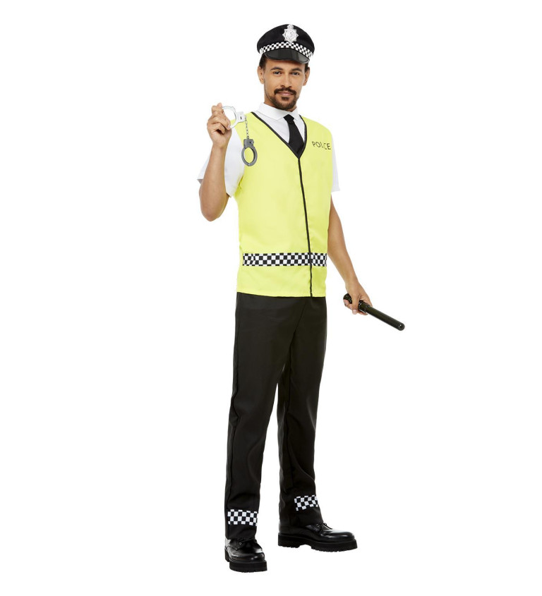 Žlutý kostým Policista - XL