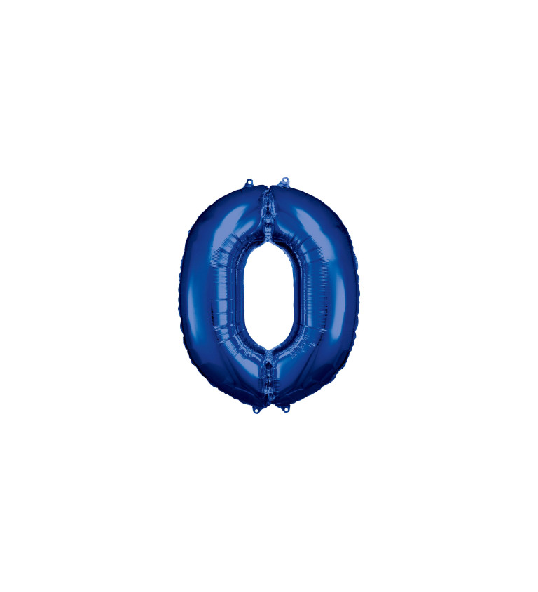 Fóliový balónek 0 - tmavě modrý