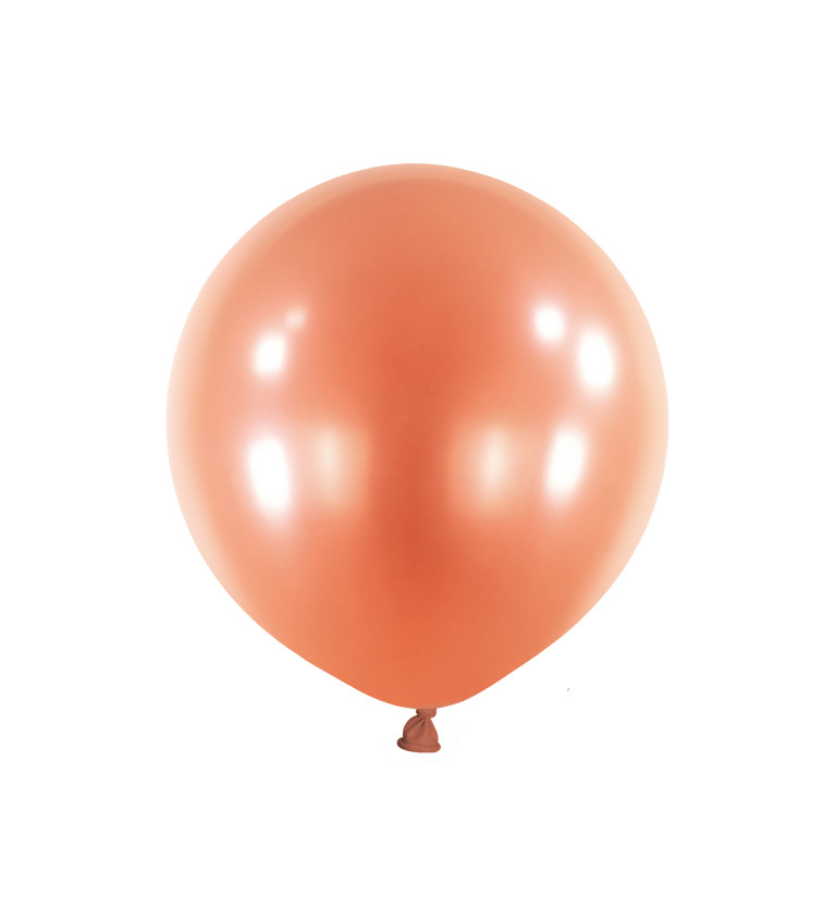 Perleťový oranžový latexový balónek
