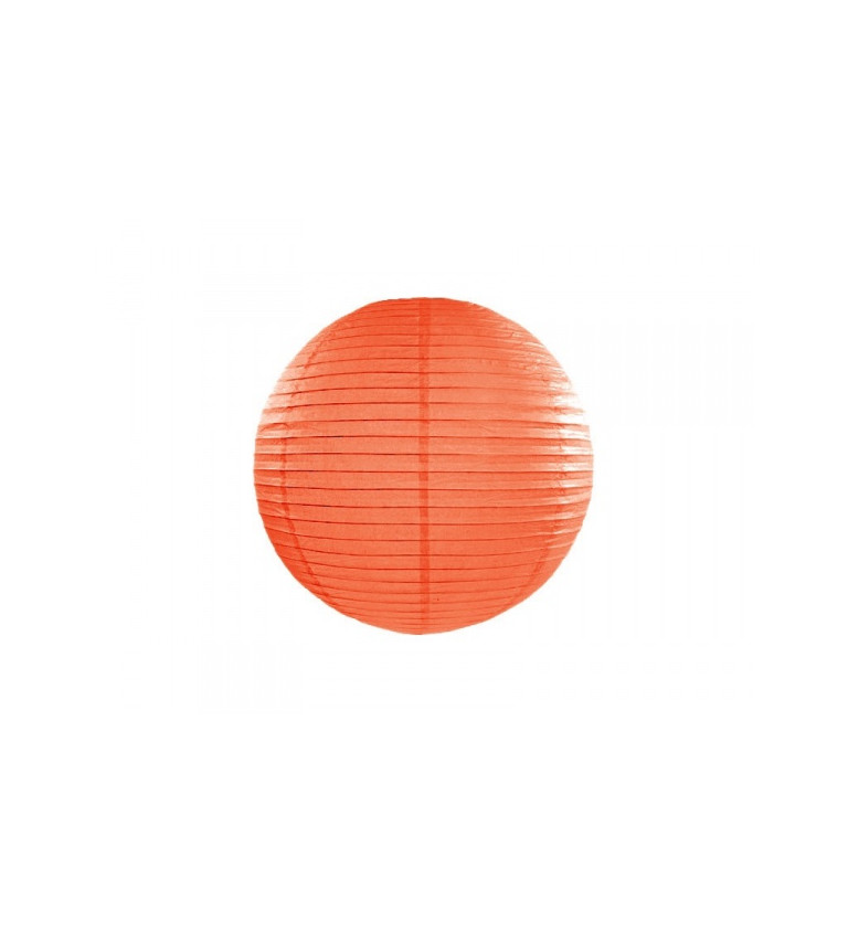 Lampion 25 cm - oranžový