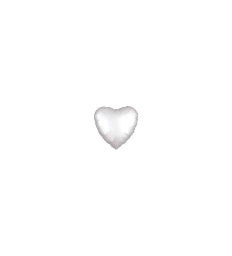 Srdce bílé balónek