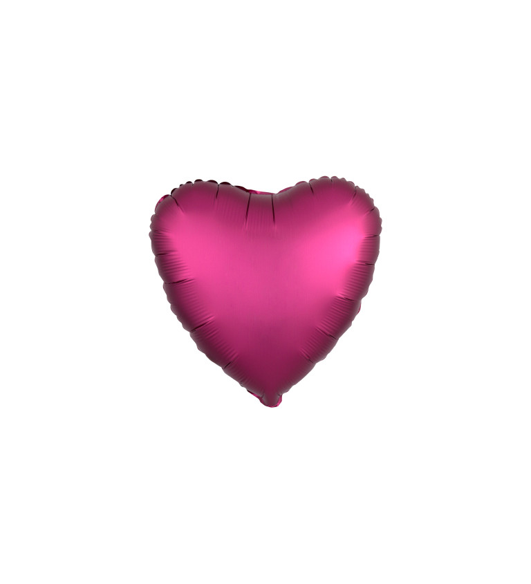 Tmavě růžové srdce balónek