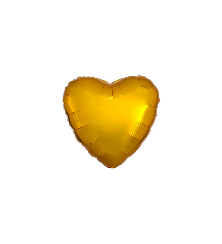 Zlaté srdce balónek