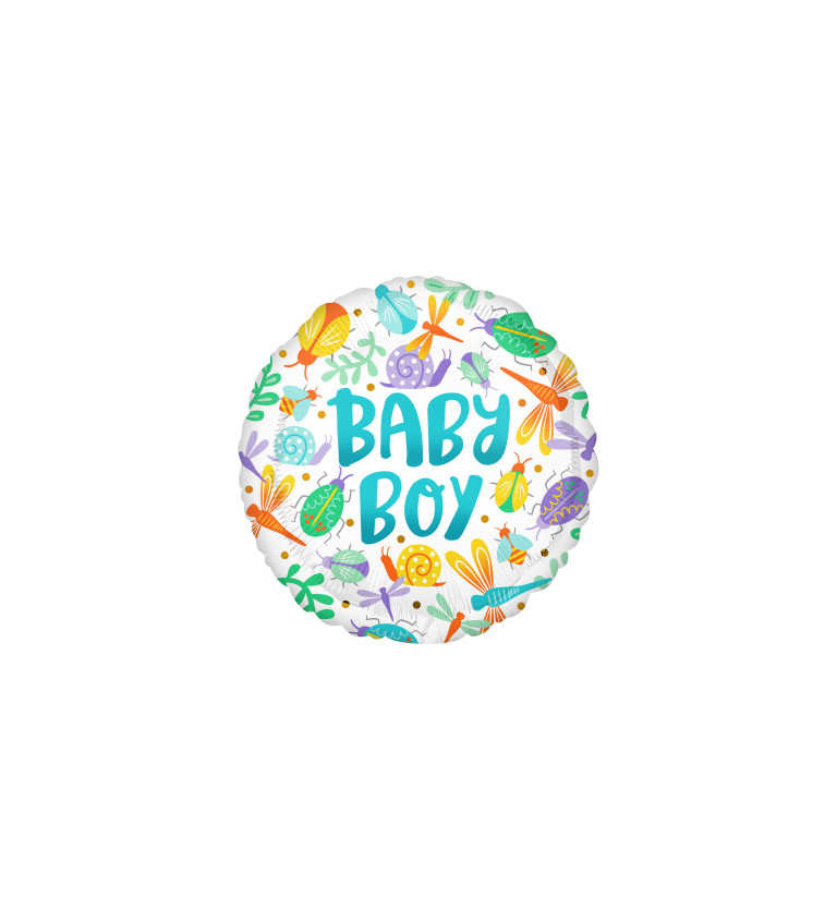 Fóliový balónek s nápisem Baby Boy