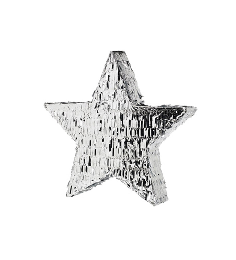 Stříbrná hvězda - pinata